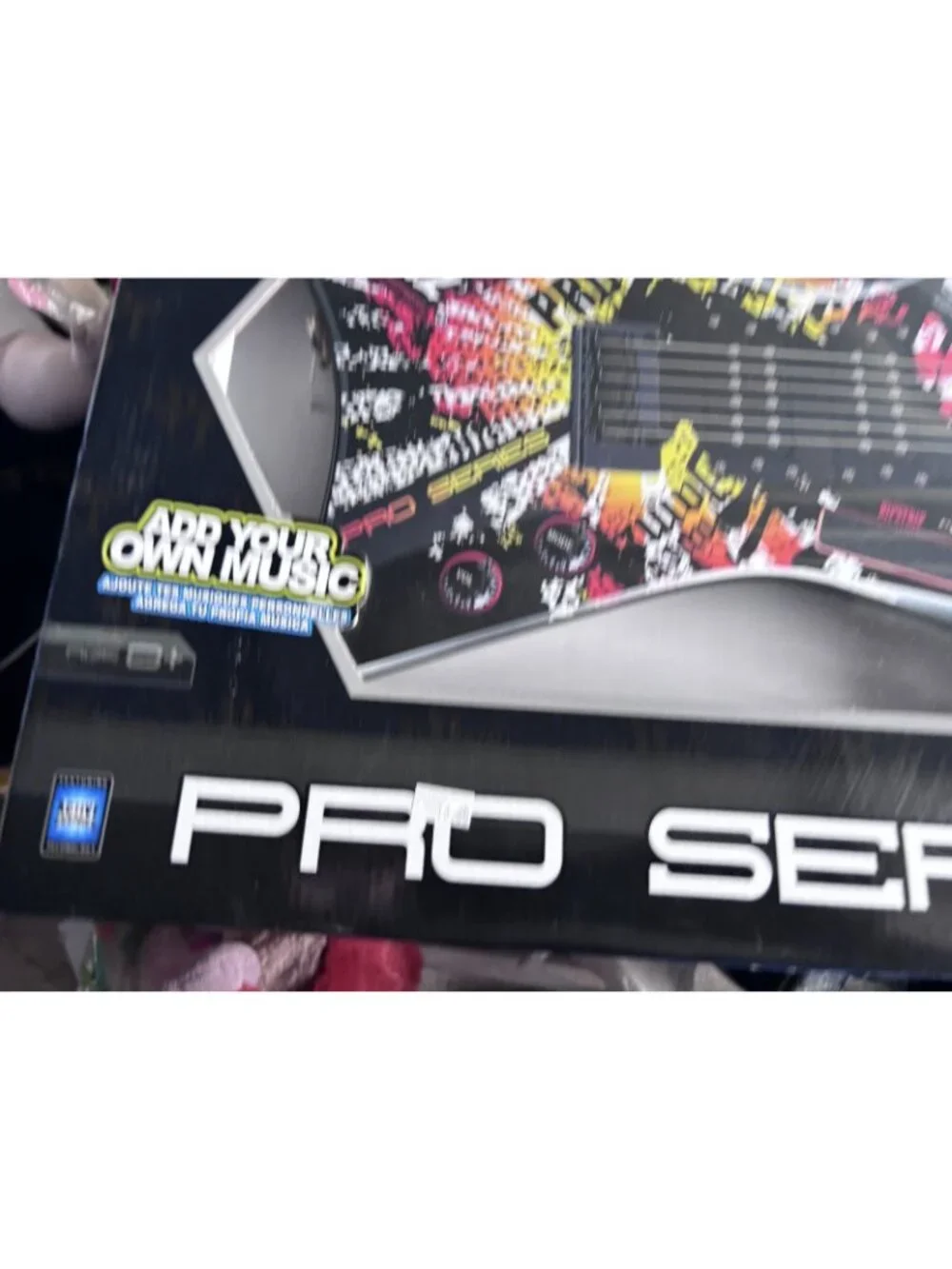 Paper Jamz Pro Series Guitar Red Yellow #6288 Instant Rock Star With Amp